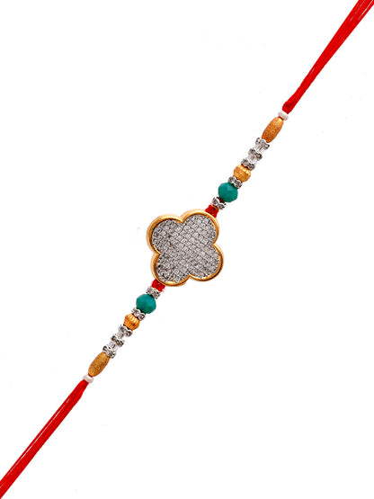 Swarowski Embellished Colorful Beaded Rakhi - Only Rakhi (PRS23103)