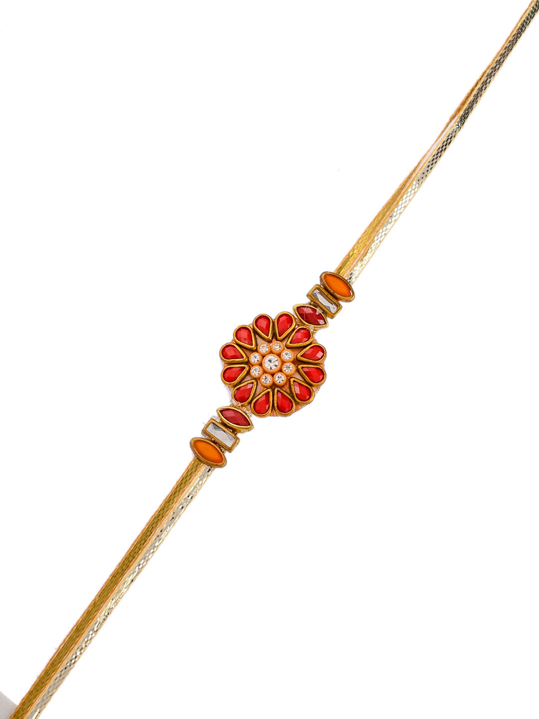 Festive Kundan and Beads Crafted Rakhi - Only Rakhi (PRS2314)