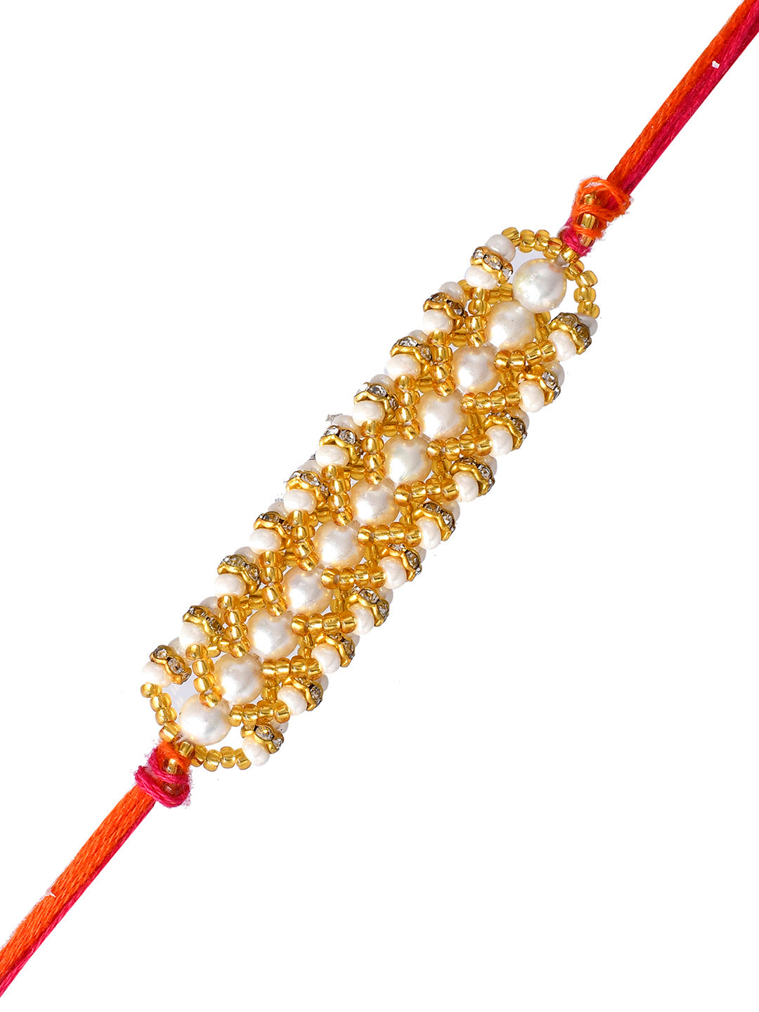 Woven Pearls & Beads Magical Bhaiya Rakhi - Only Rakhi (PRS2371)