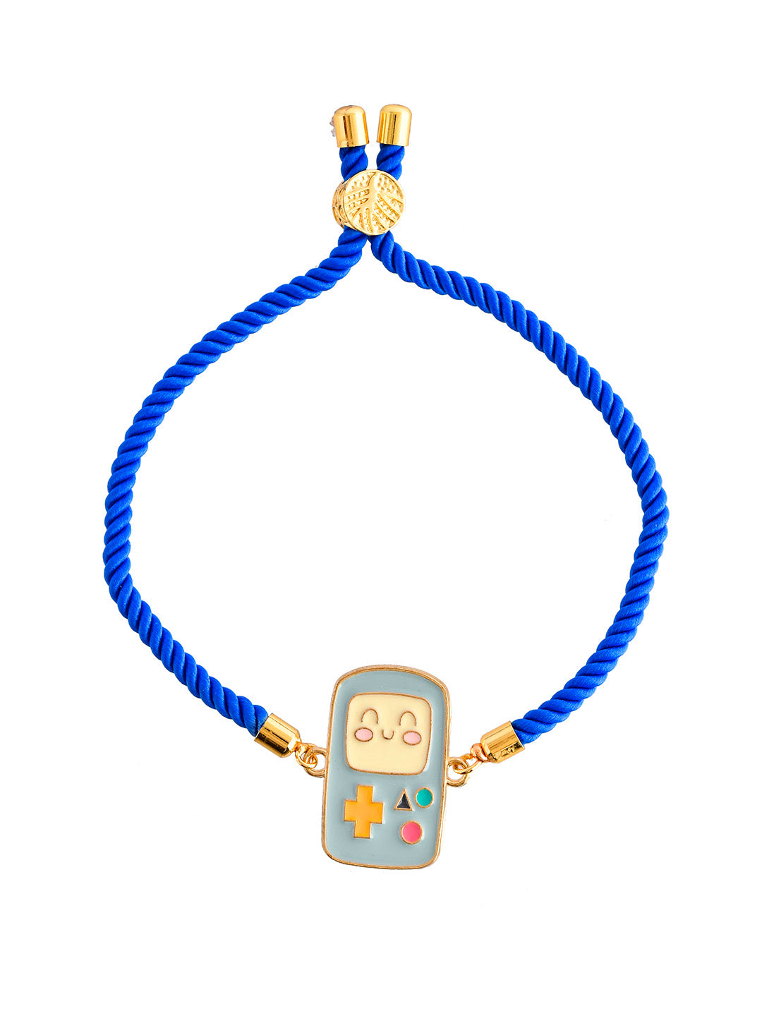 Ceramic Enamled Blue Gameboy Console Bracelet Rakhi - Only Rakhi (PRS2384)