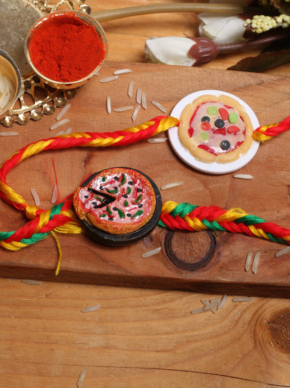 Set of 2 Kid's Pizza Rakhi - Default Title (PST21224)