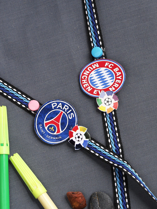 Football Club Rakhi for Kids Pack of Two - Only Rakhi (PST22617_2)