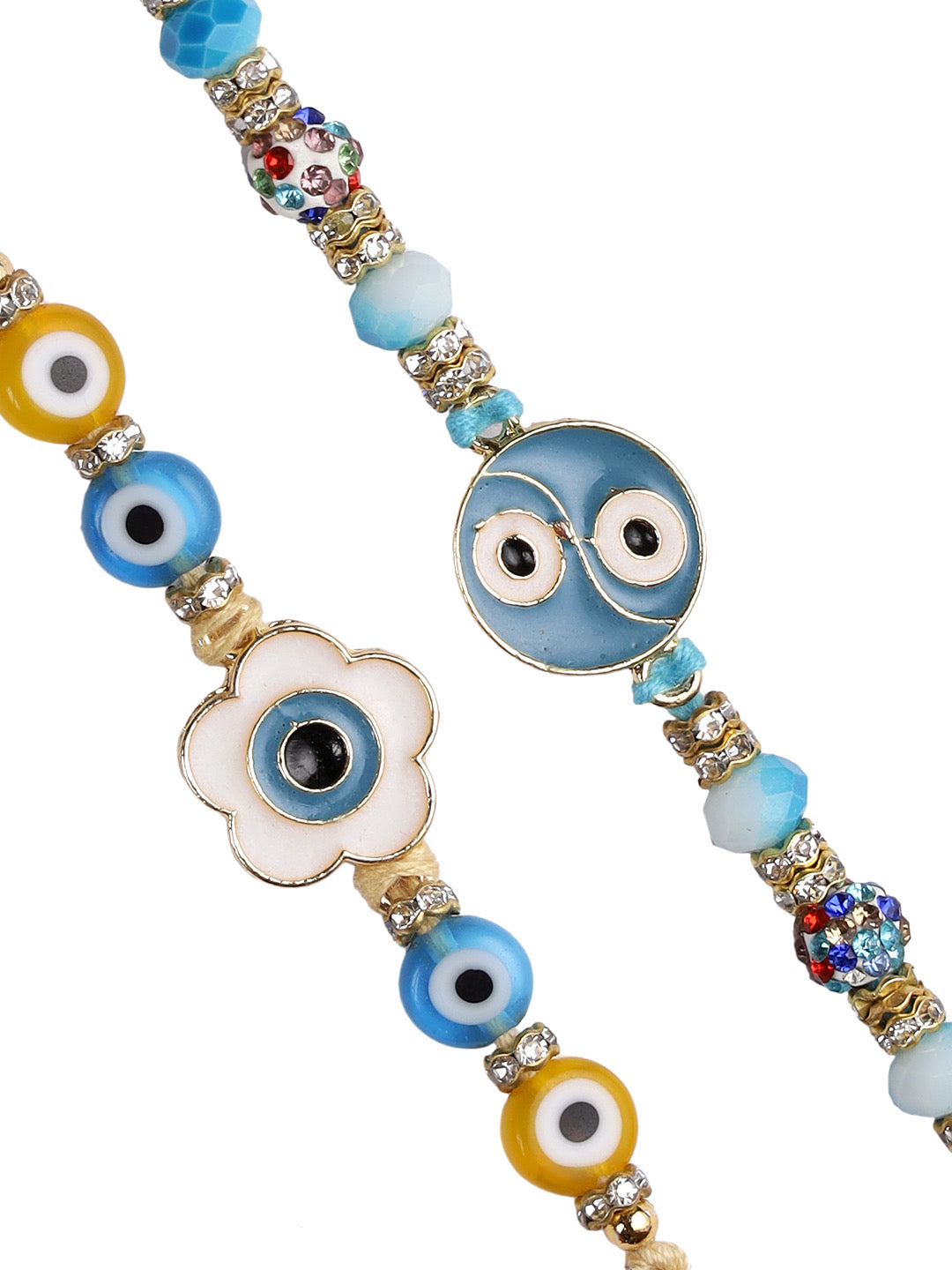 Quirky Evil Eye Rakhi Set of Two - Only Rakhi (PST22622_2)