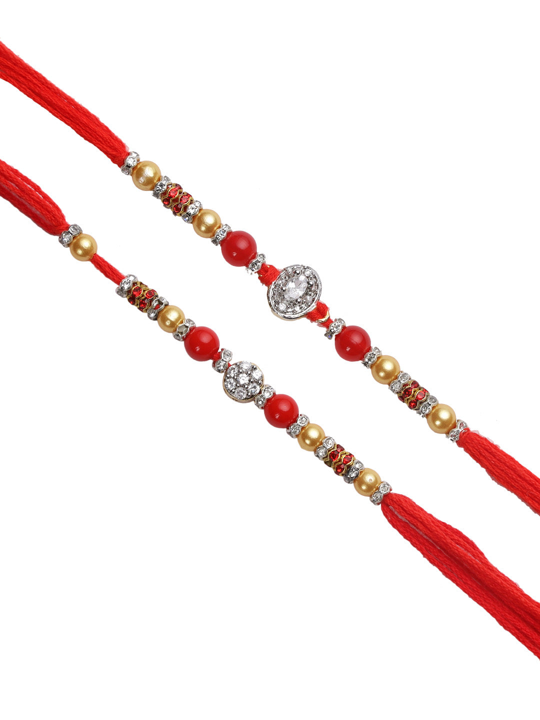 Minimal Beaded Rakhi Set of Two - Only Rakhi (PST22658_2)