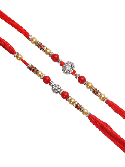 Minimal Beaded Rakhi Set of Two - Only Rakhi (PST22658_2)