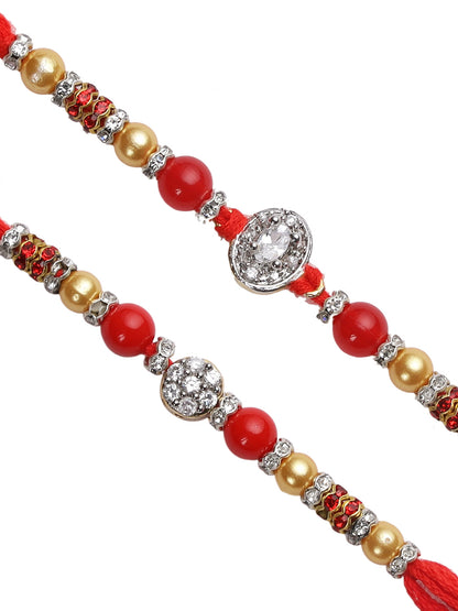 Minimal Beaded Rakhi Set of Two - Only Rakhi (PST22658_2)
