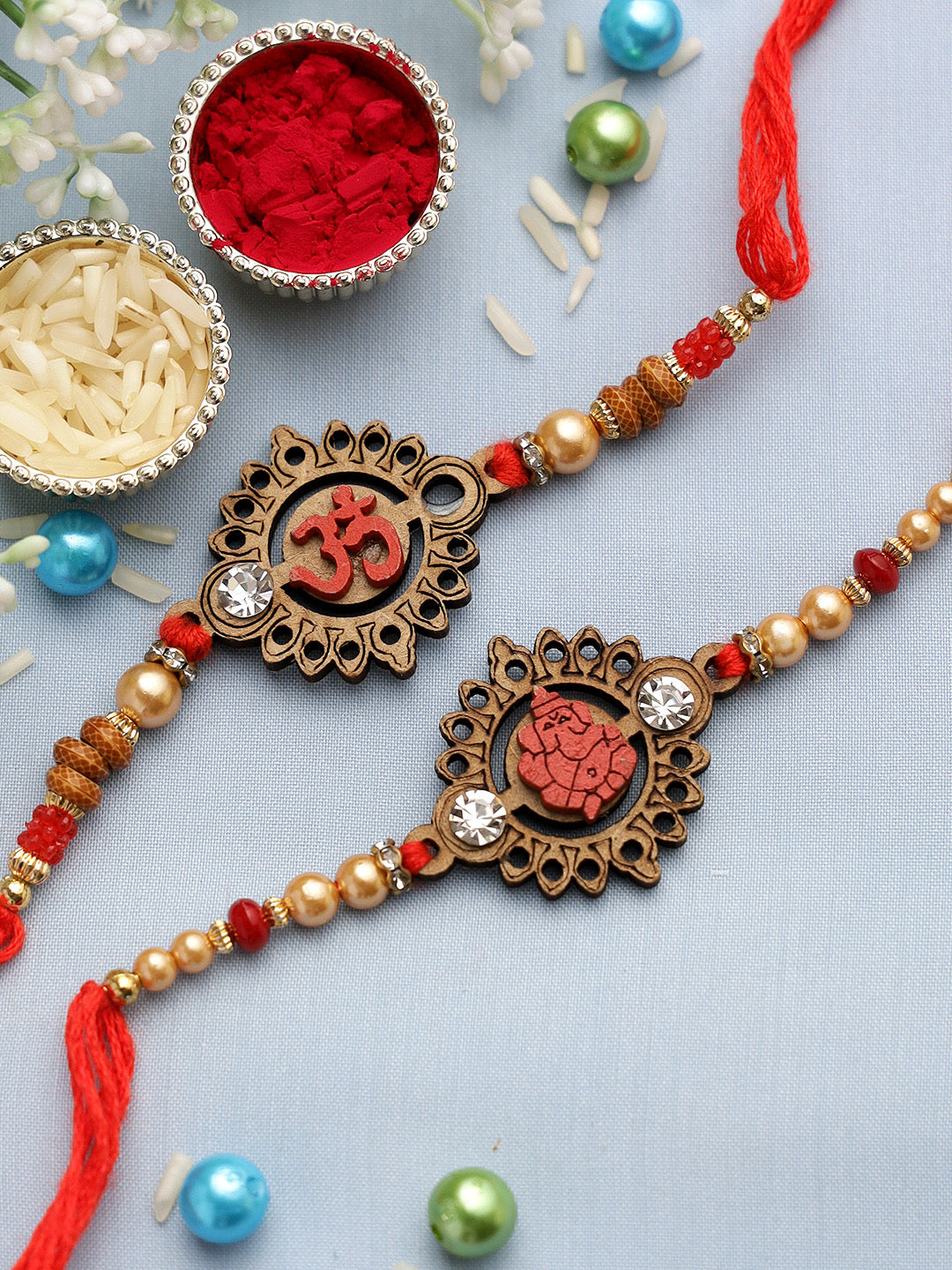 Good Charm Rakhi Set of Two - Only Rakhi (PST22670_2)