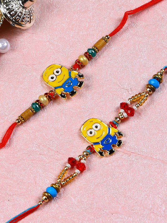 Minion Rakhi Set of Two - Only Rakhi (PST22677_2)