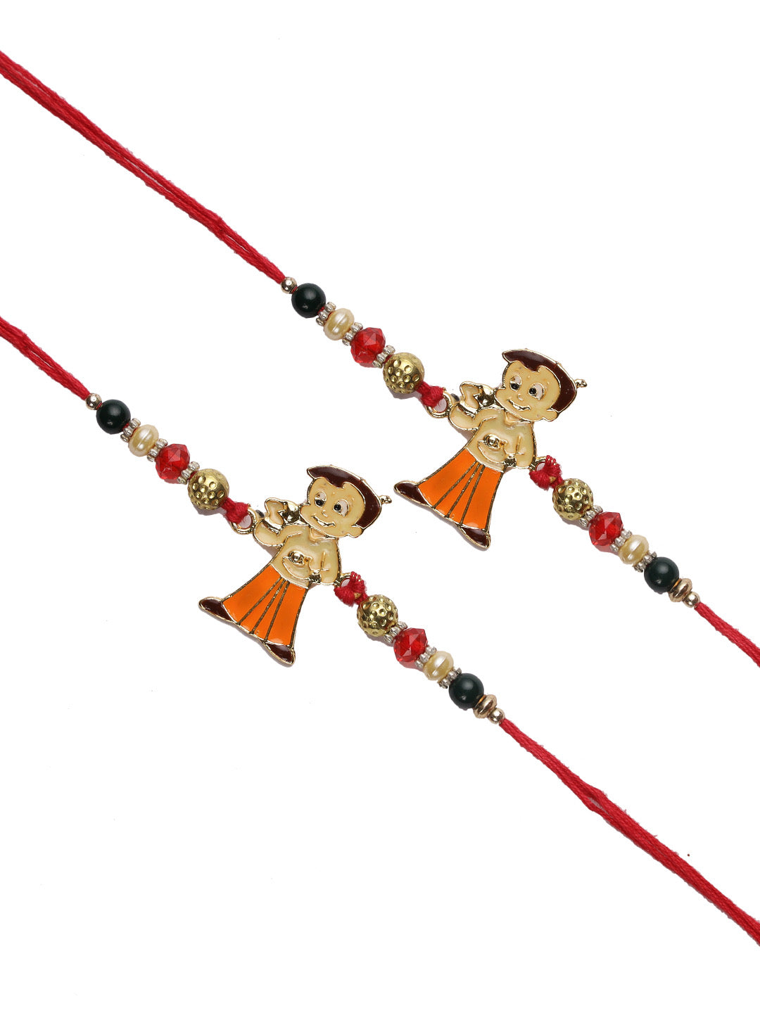 Chhota Bheem Cartoon Rakhi Set of Two - Only Rakhi (PST22682_2)