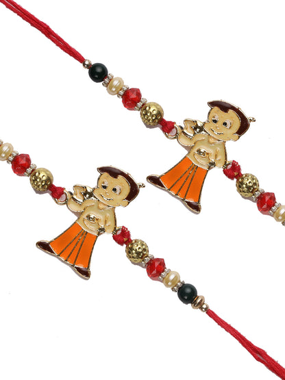 Chhota Bheem Cartoon Rakhi Set of Two - Only Rakhi (PST22682_2)