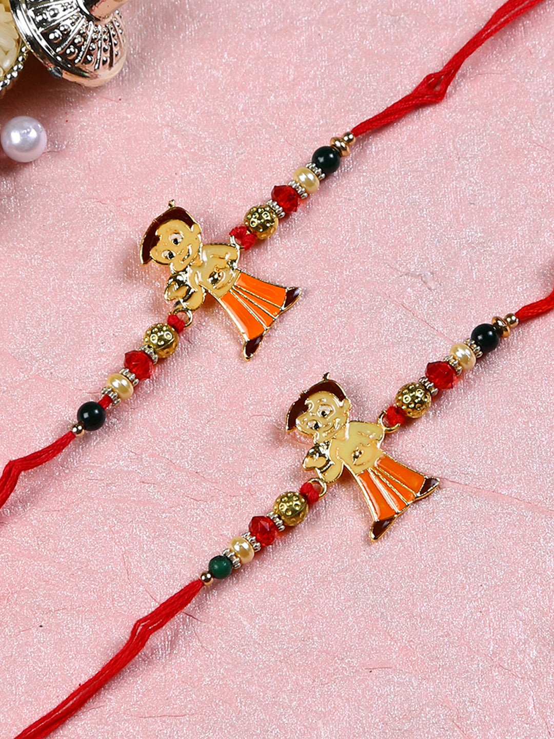 Chhota Bheem Cartoon Rakhi Set of Two - Only Rakhi (PST22682_2)