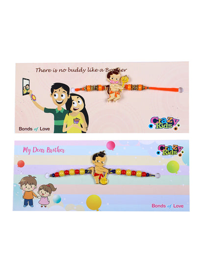 Baby Hanuman Rakhi Set of Two - Only Rakhi (PST22683_2)
