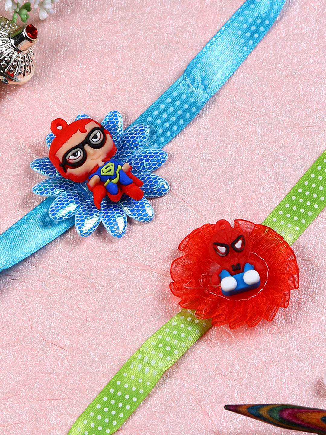 Baby Superheroes Rakhi Set of Two - Only Rakhi (PST22687_2)