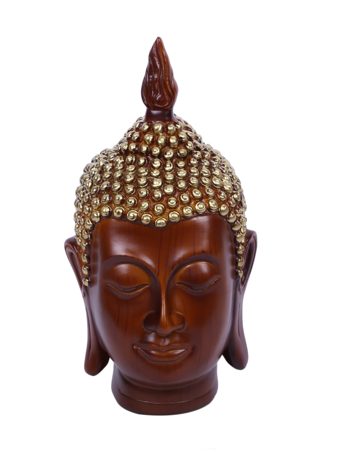 Buddha Face Resin Art with Wooden Vibe - Default Title (REF19469)