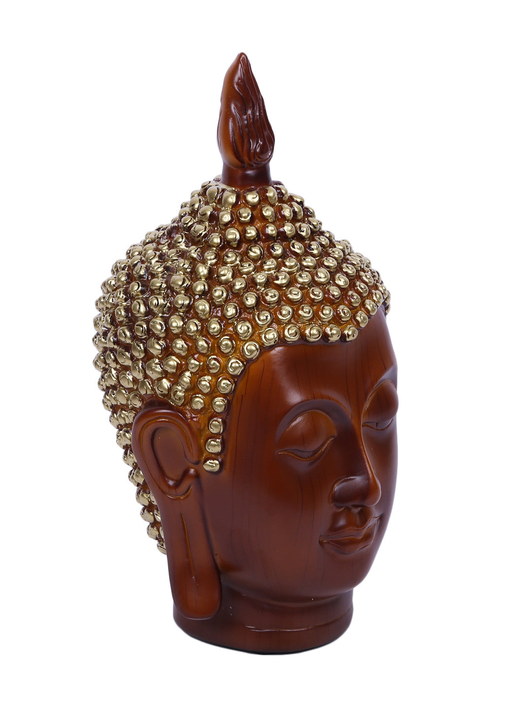 Buddha Face Resin Art with Wooden Vibe - Default Title (REF19469)