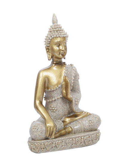 Golden Hue Zen Buddha Statue - Default Title (REF19658)