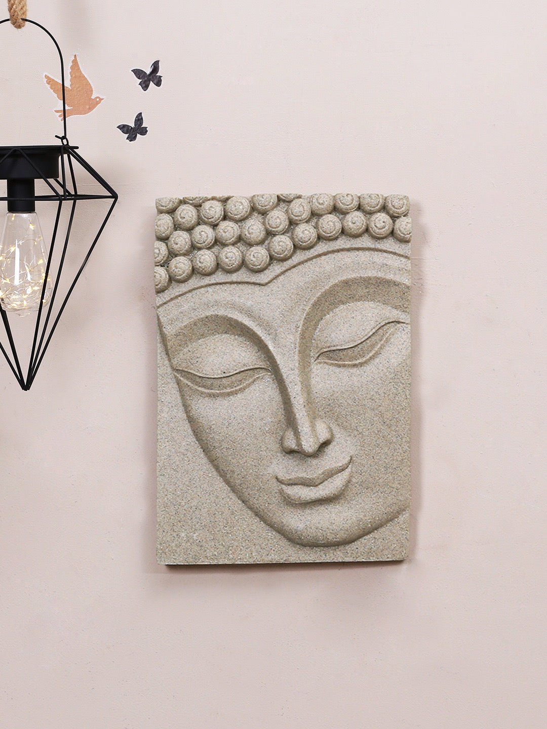 Sand Stone Alluring Buddha Wall Hanging - Default Title (REF19666)