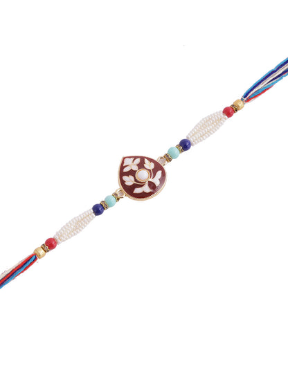 Meenakari Work Bhaiya Rakhi - Only Rakhi (RJ22185)
