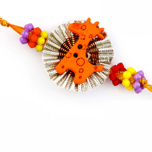 Aapno Rajasthan Cute Brown Giraffe Motif Kids Rakhi - Default Title (RK17708)