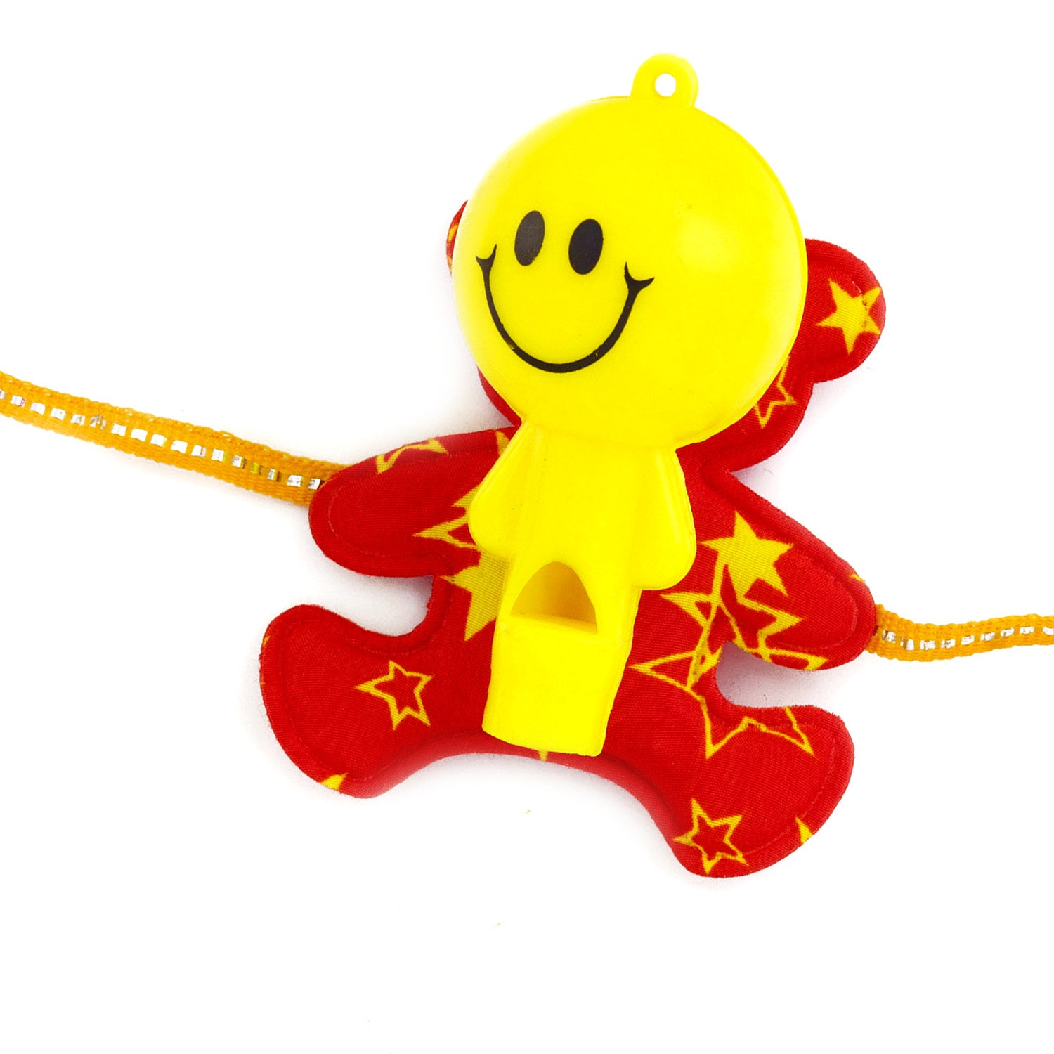 Red & Yellow Sweet Smiley Rakhi for Kids - Default Title (RK17709)