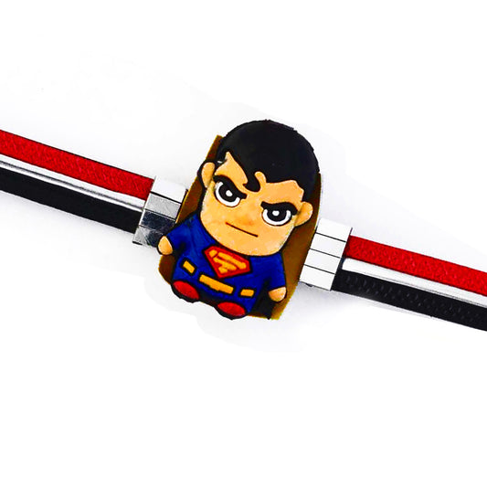 Aapno Rajasthan Pleasant Superman Motif Kids Rakhi - Default Title (RK17765)