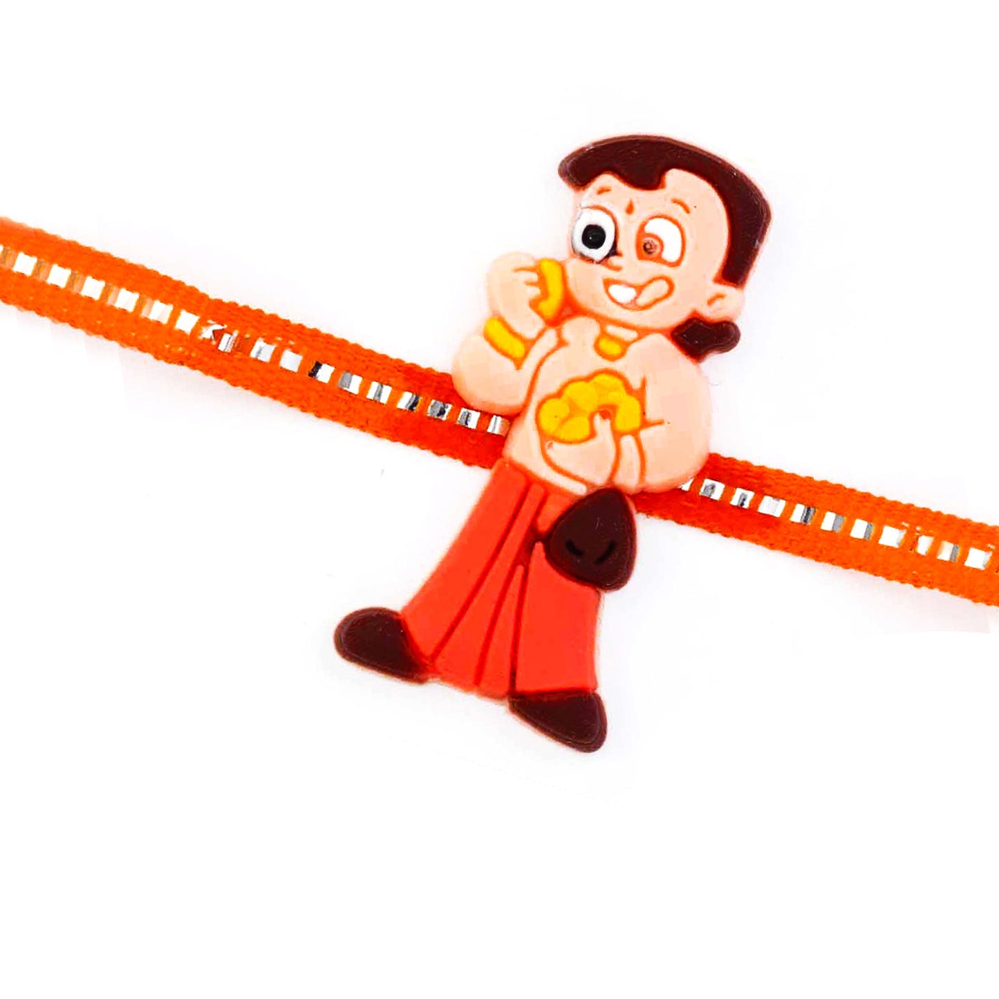 Aapno Rajasthan Chhota Bheem with Laddoo Motif Kids Rakhi - Default Title (RK17810)