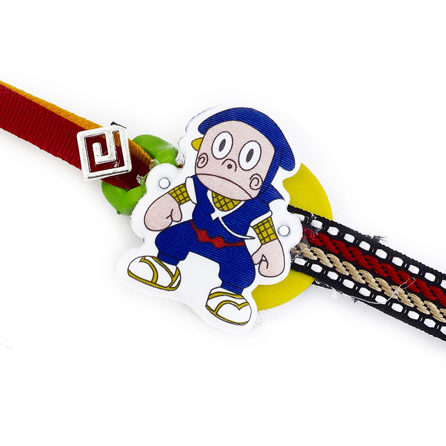 Aapno Rajasthan Sweet Little Multicolor Beads Embellished Kids Rakhi - Default Title (RK17817)