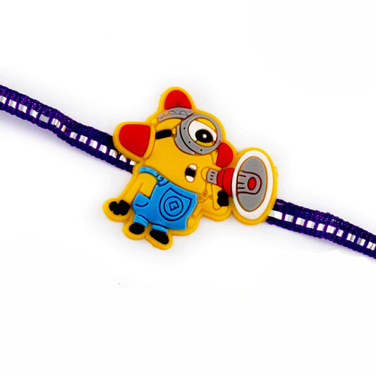 Aapno Rajasthan Minion with Speaker Motif Kids Rakhi - Default Title (RK17869)