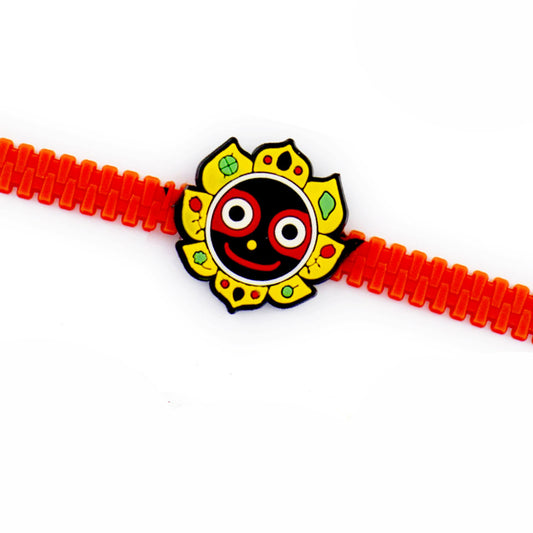 Aapno Rajasthan Cute Smiling Flower Motif Kids Rakhi - Default Title (RK17874)