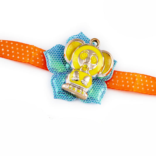 Aapno Rajasthan Cute Floral & Cartoon Motif Kids Rakhi - Default Title (RK17876)