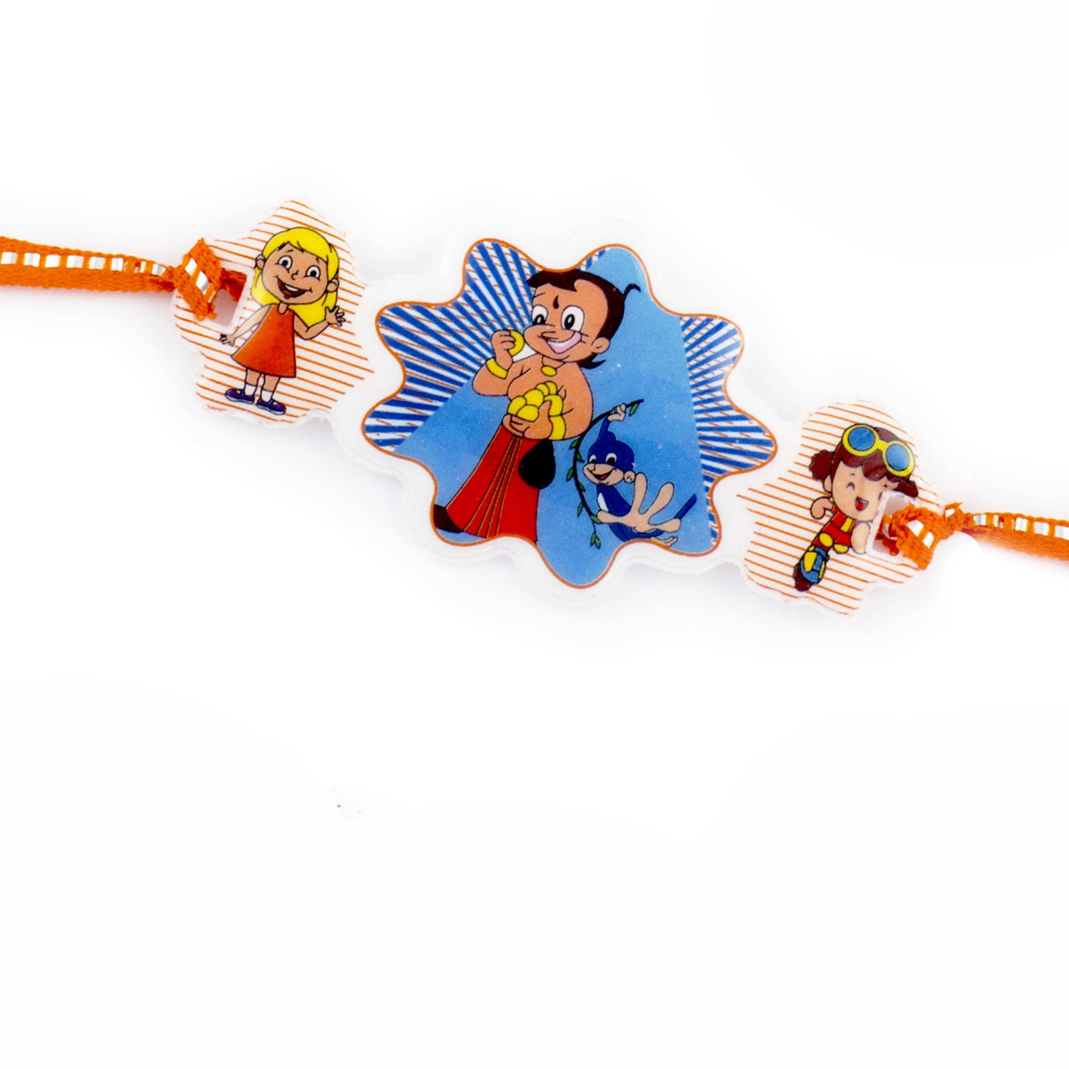 Aapno Rajasthan Cute Chhota Bheem with Ladoo Motif Kids Rakhi - Default Title (RK17878)