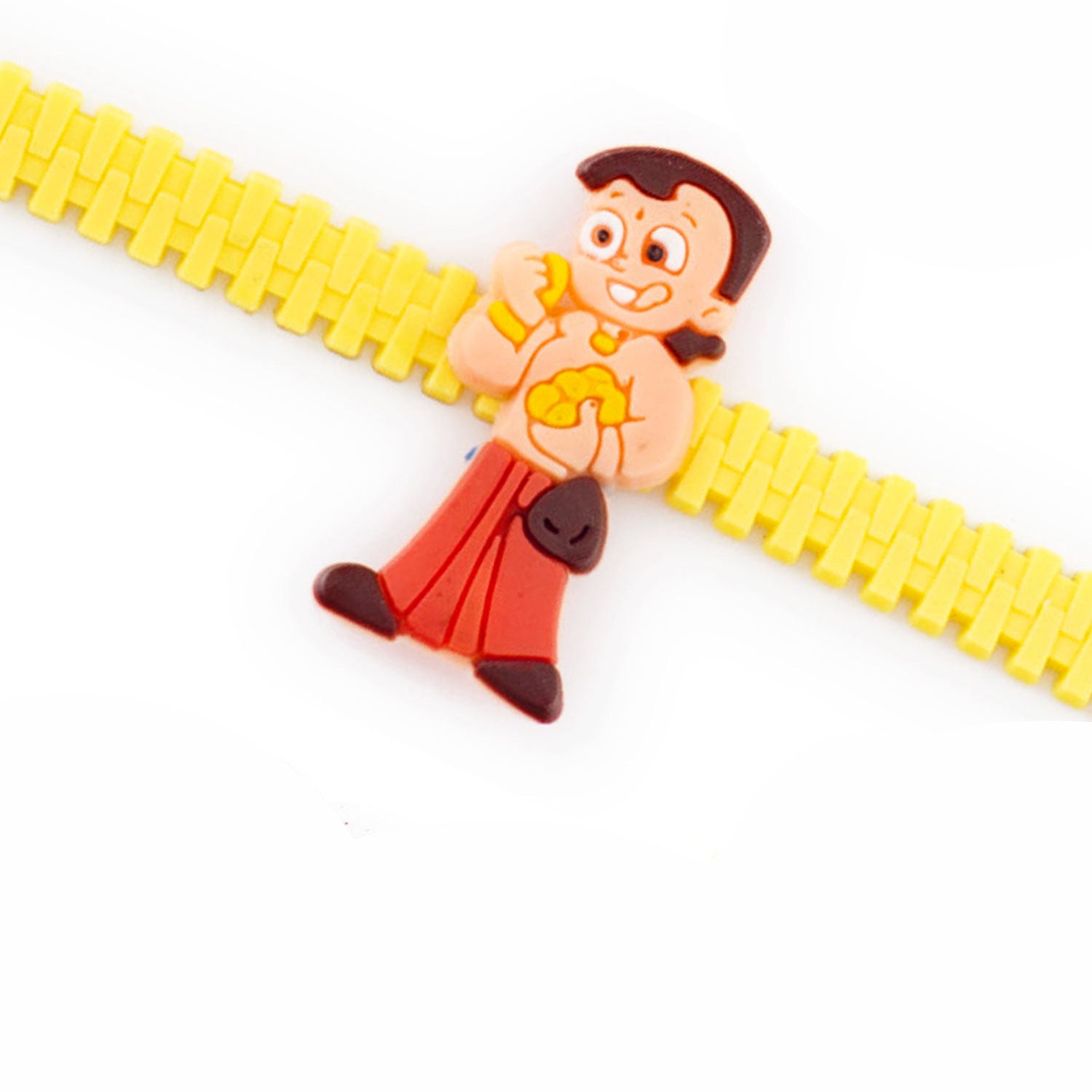 Aapno Rajasthan Yellow Band Chhota Bheem Motif Kids Rakhi - Default Title (RK17881)