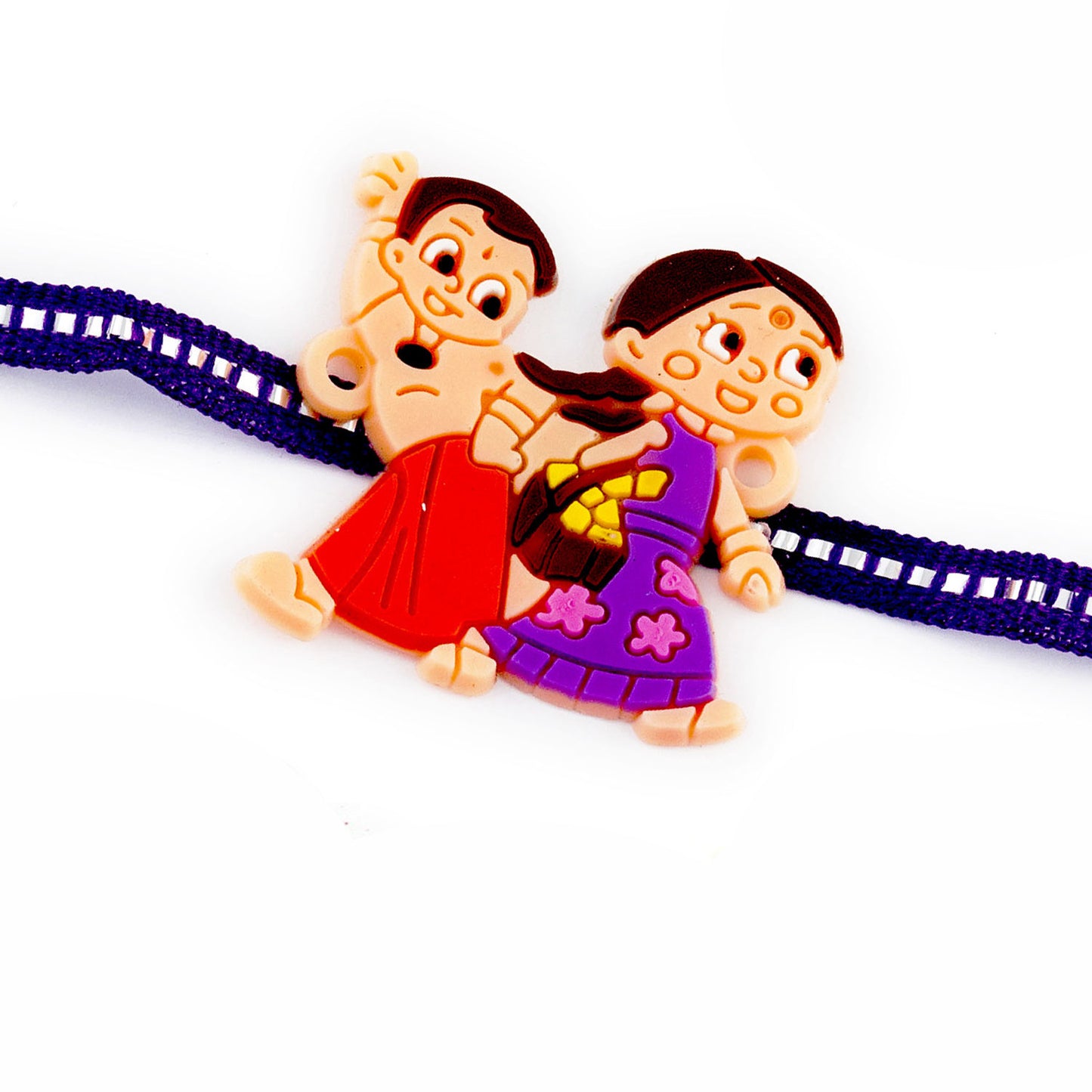 Aapno Rajasthan Cute Chhota Bheem & Sister Motif Kids Rakhi - Default Title (RK17884)