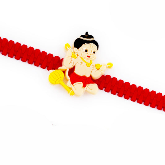 Aapno Rajasthan Cute Bal Hanuman Motif Kids Rakhi - Default Title (RK17890)