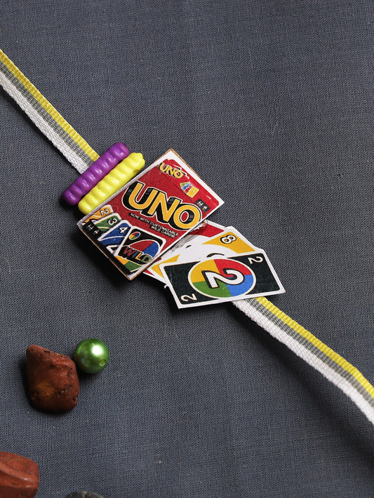 Uno Cards Pack Kids Rakhi - Only Rakhi (RK22312)