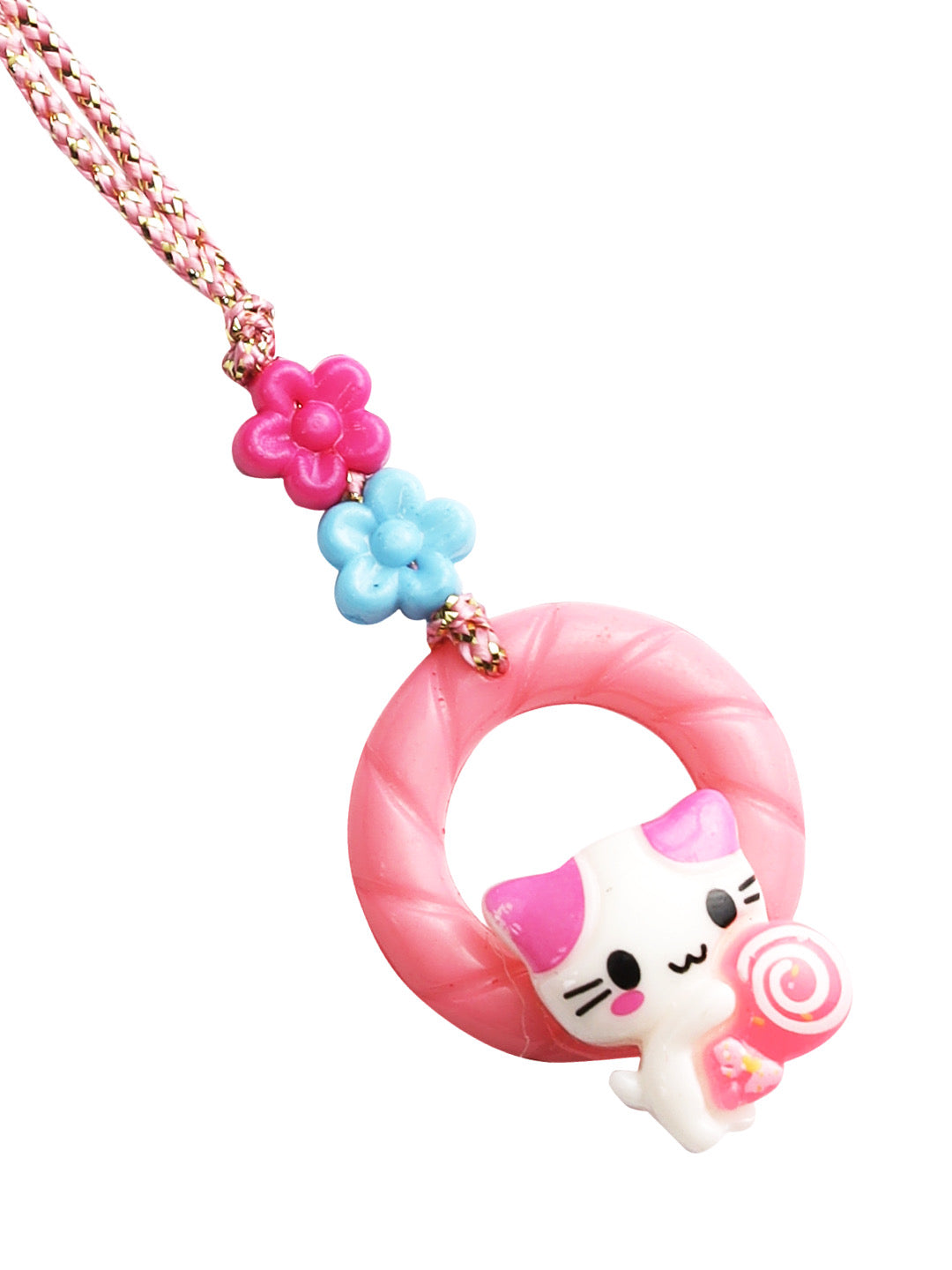 Girlie Sweet Little Kitty Lumba Kids Rakhi - Only Rakhi (RK22352)