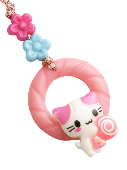 Girlie Sweet Little Kitty Lumba Kids Rakhi - Only Rakhi (RK22352)