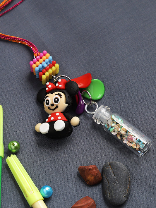 Minnie Mouse Lumba Kids Rakhi - Only Rakhi (RK22353)