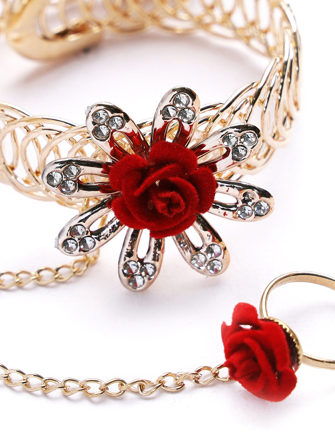 Flower Design Hathphool Kids Rakhi - Only Rakhi (RK22357)