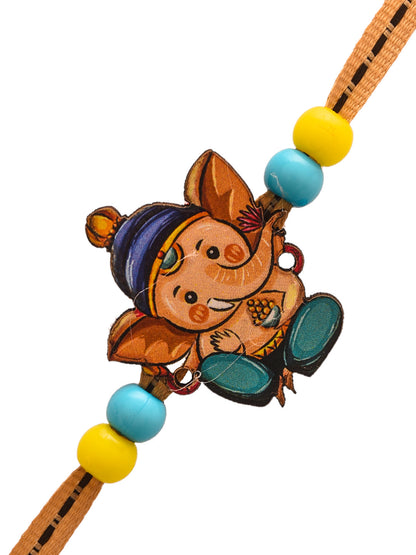 Divine Ganesha Kids Rakhi - Only Rakhi (RK2303)