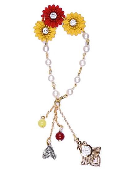 Flower Design Rakhi for Bhaiya and Bracelete Rakhi for Bhabhi - Default Title (RP2152)