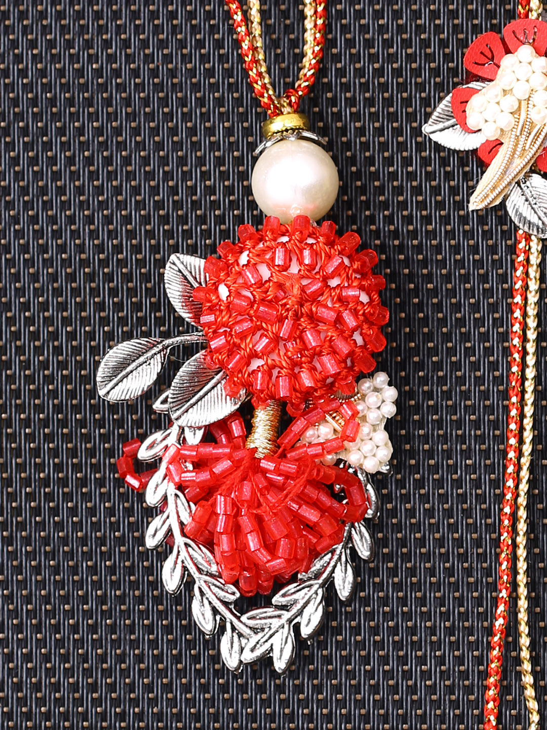 Charming Red Bhaiya Bhabhi Rakhi Set - Default Title (RP2158)