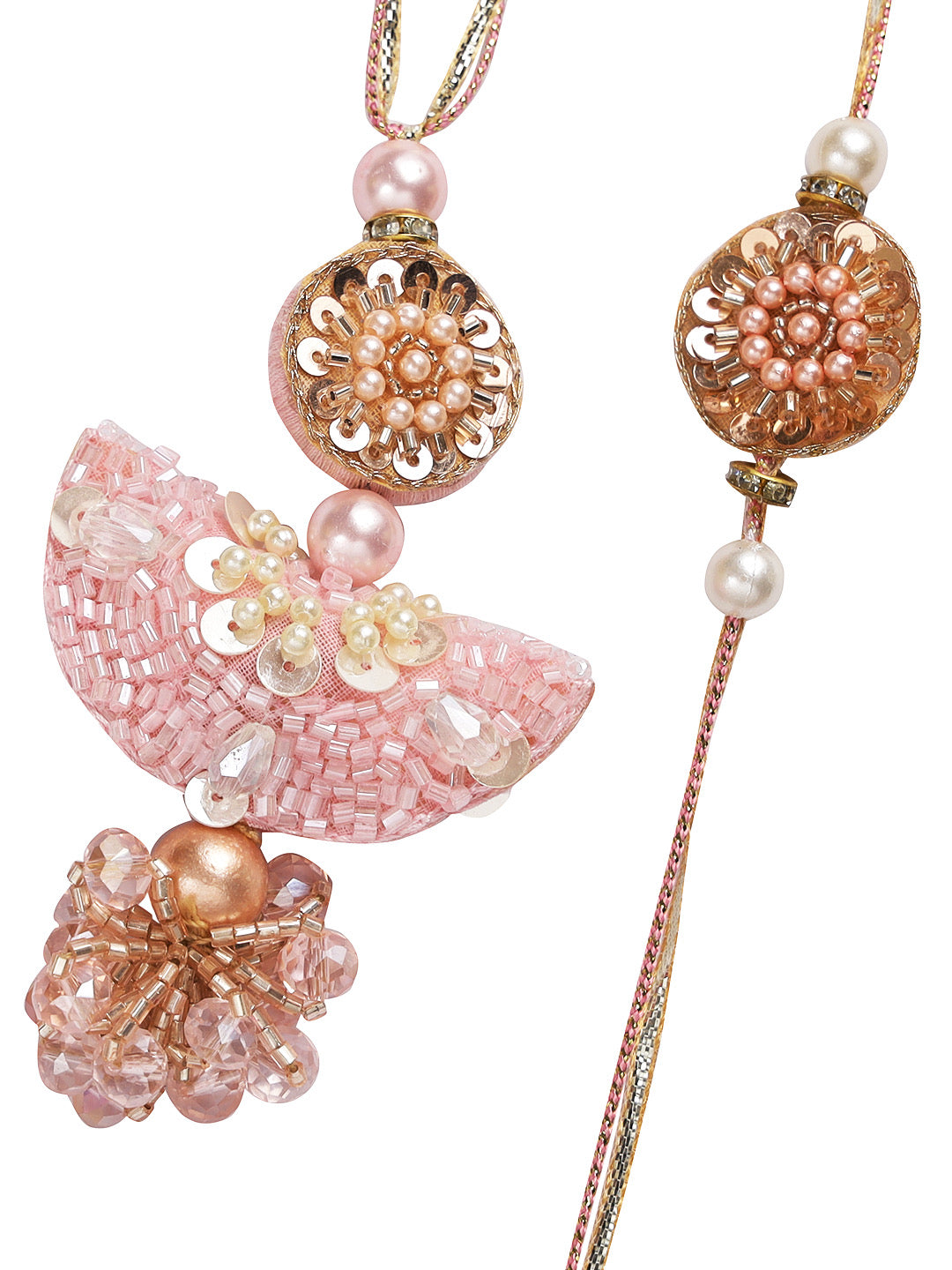 Fairy Sequin Embroided Bhaiya Bhabhi Rakhi Set - Only Rakhi (RP22404)