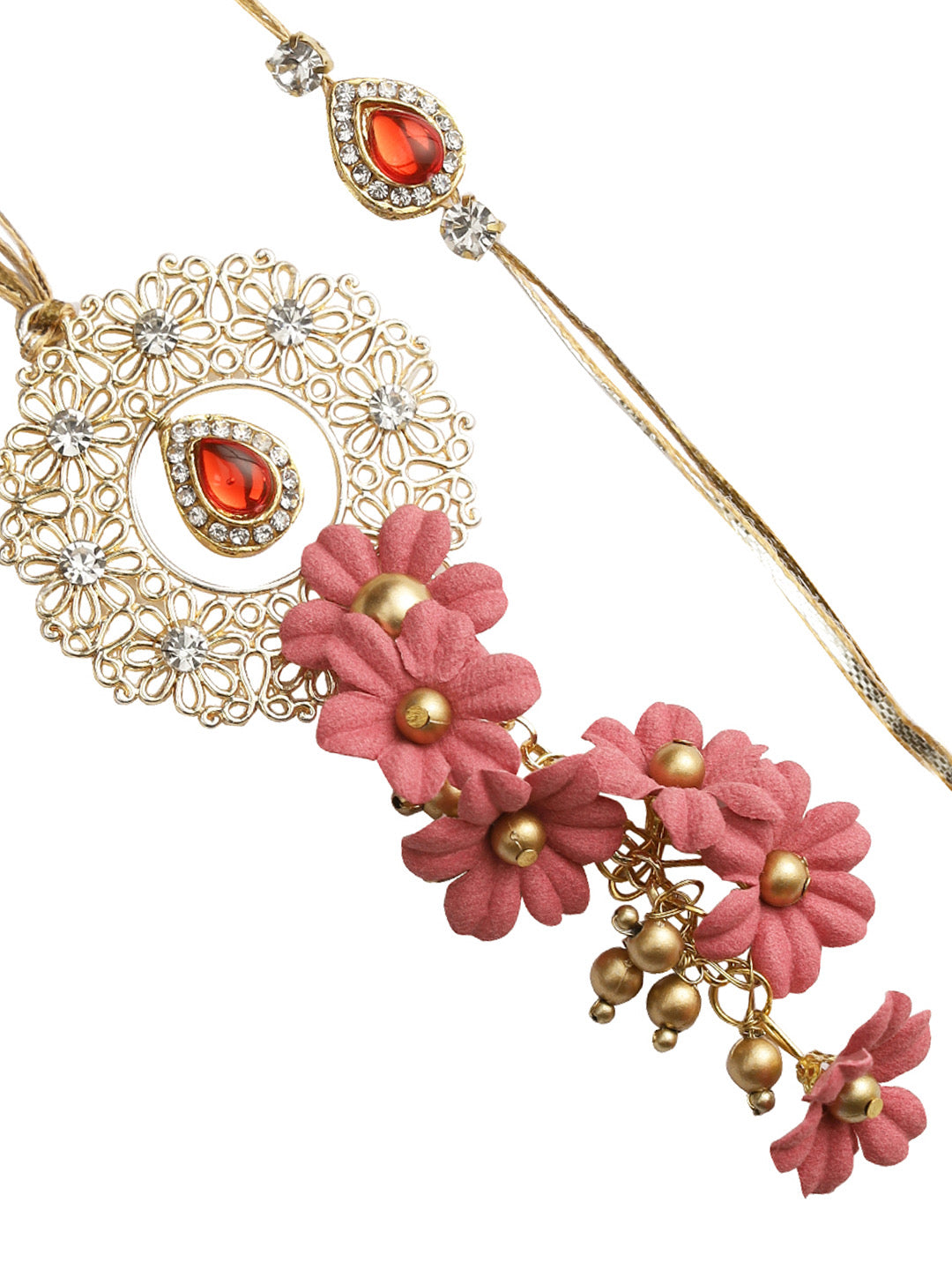 Red Paradise Bhaiya Bhabhi Rakhi Combo - Only Rakhi (RP22423)