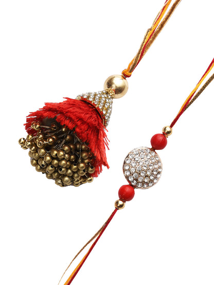 Ethnic and Fancy Bhaiya Bhabhi Rakhi Set - Only Rakhi (RP22443)