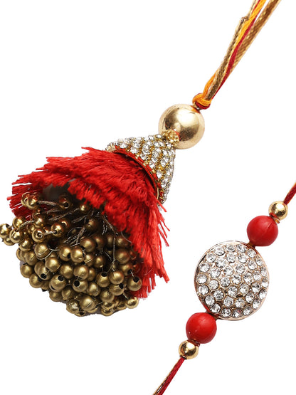 Ethnic and Fancy Bhaiya Bhabhi Rakhi Set - Only Rakhi (RP22443)