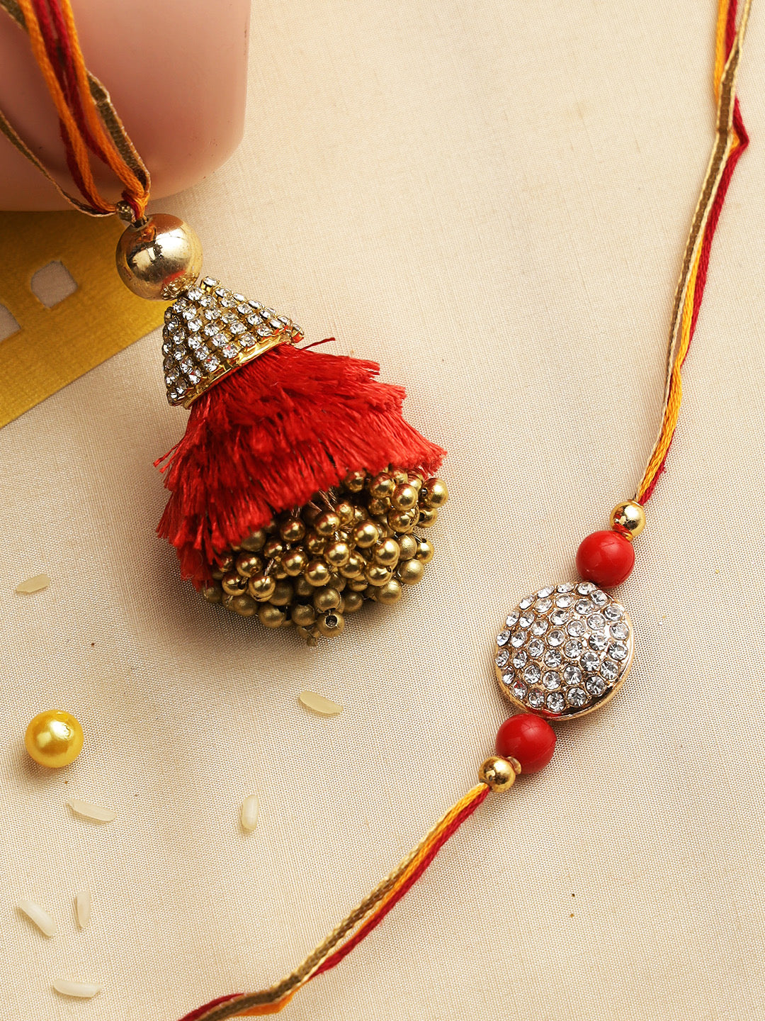 Ethnic and Fancy Bhaiya Bhabhi Rakhi Set - Only Rakhi (RP22443)