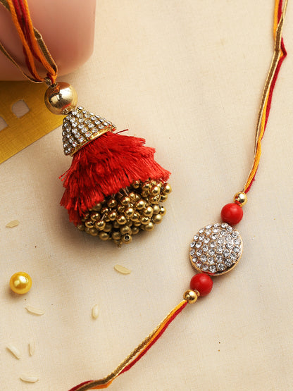 Ethnic and Fancy Bhaiya Bhabhi Rakhi Set - Only Rakhi (RP22443)