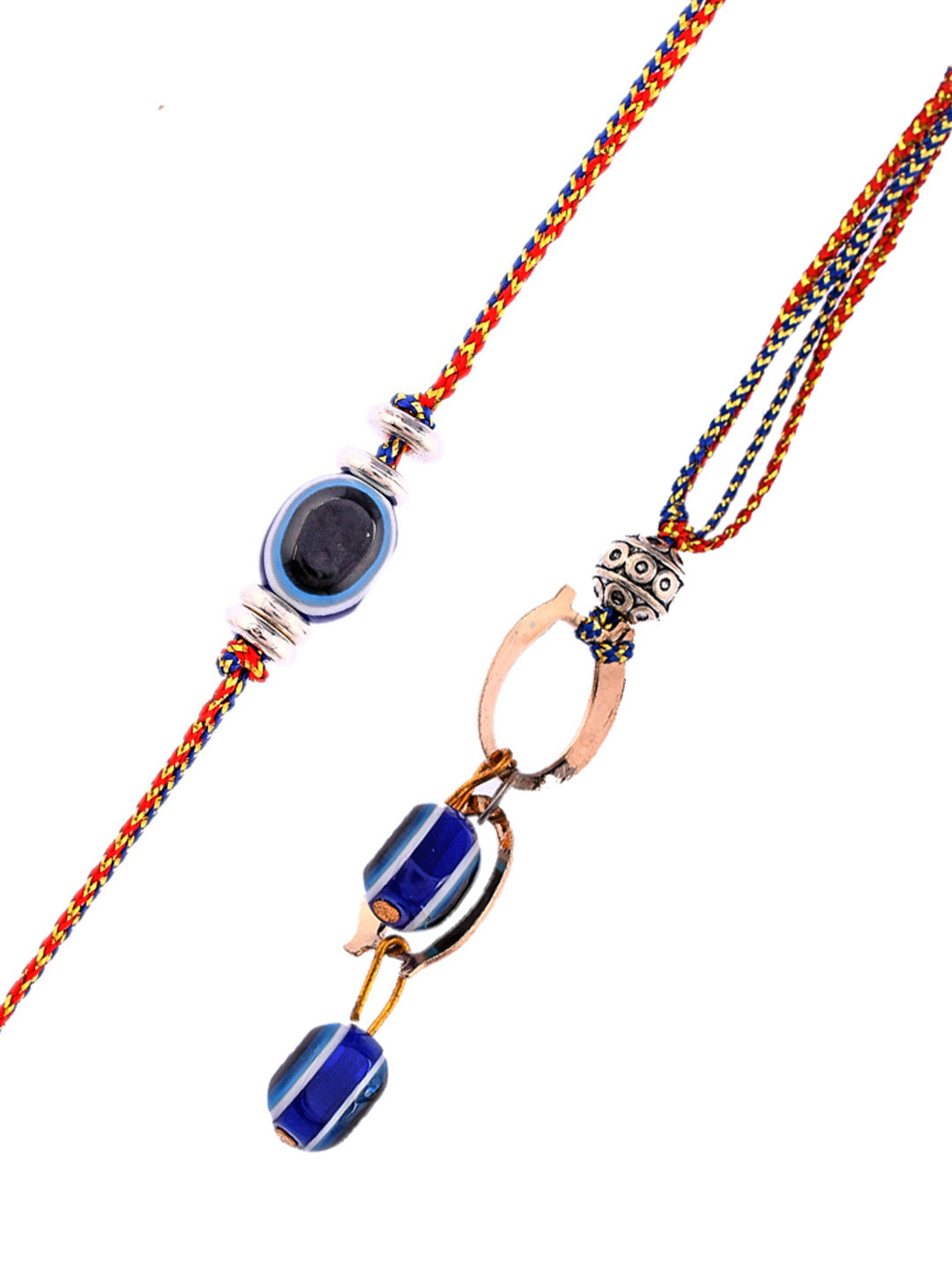 Nazar Raksha Prestigious Bhaiya Bhabhi Rakhi Set - Only Pair (RP2333)