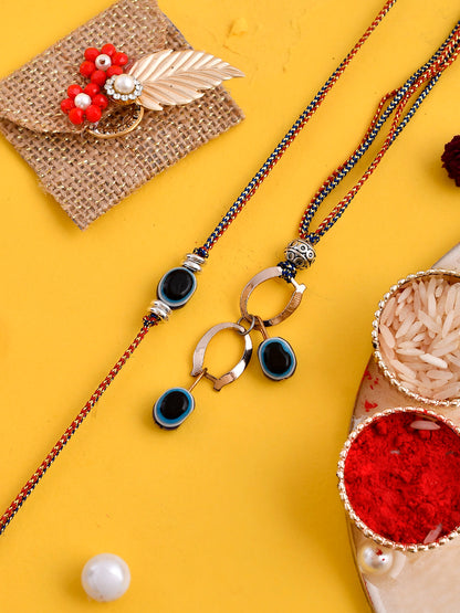 Nazar Raksha Prestigious Bhaiya Bhabhi Rakhi Set - Only Pair (RP2333)
